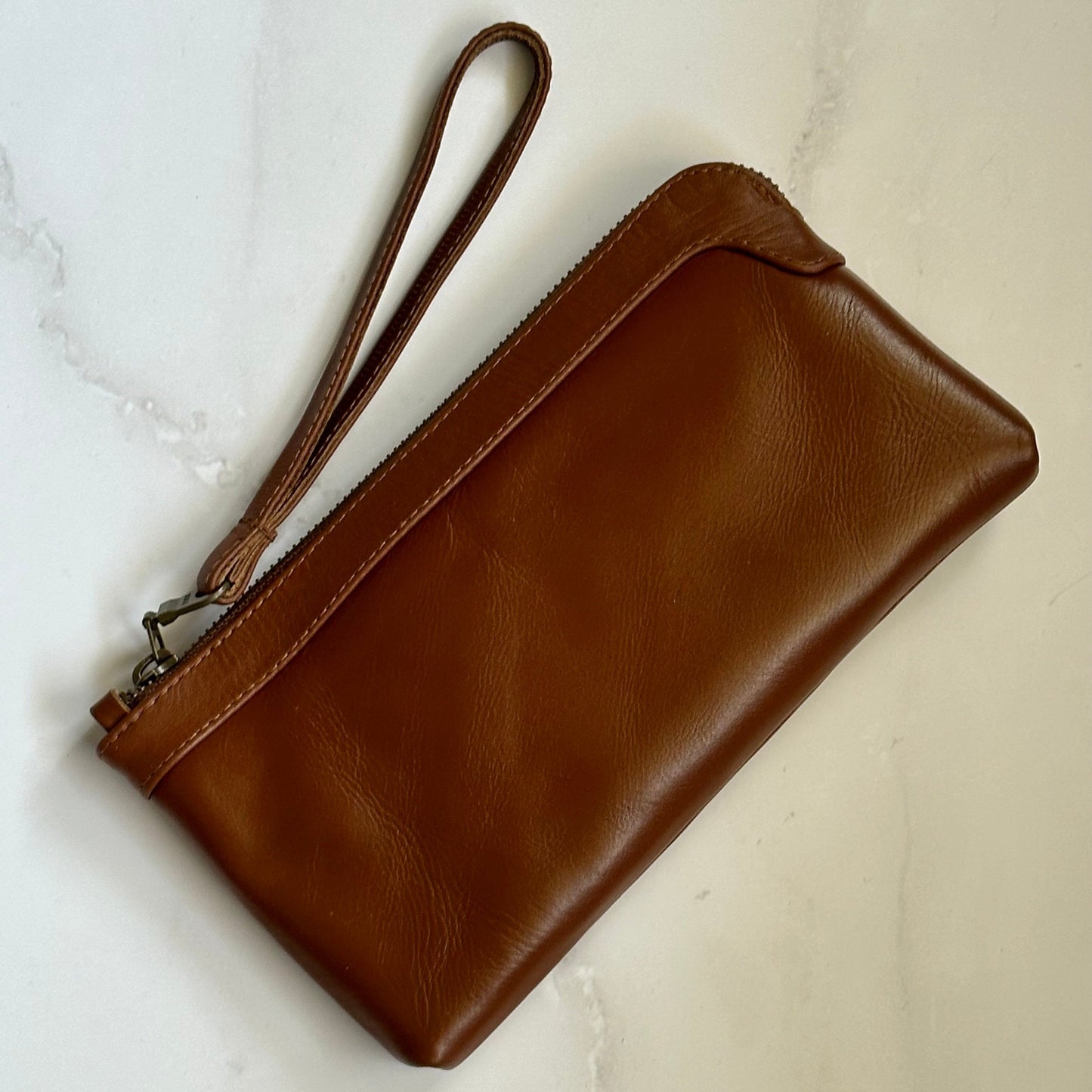 Berlin Cocoa Leather Clutch Wallet