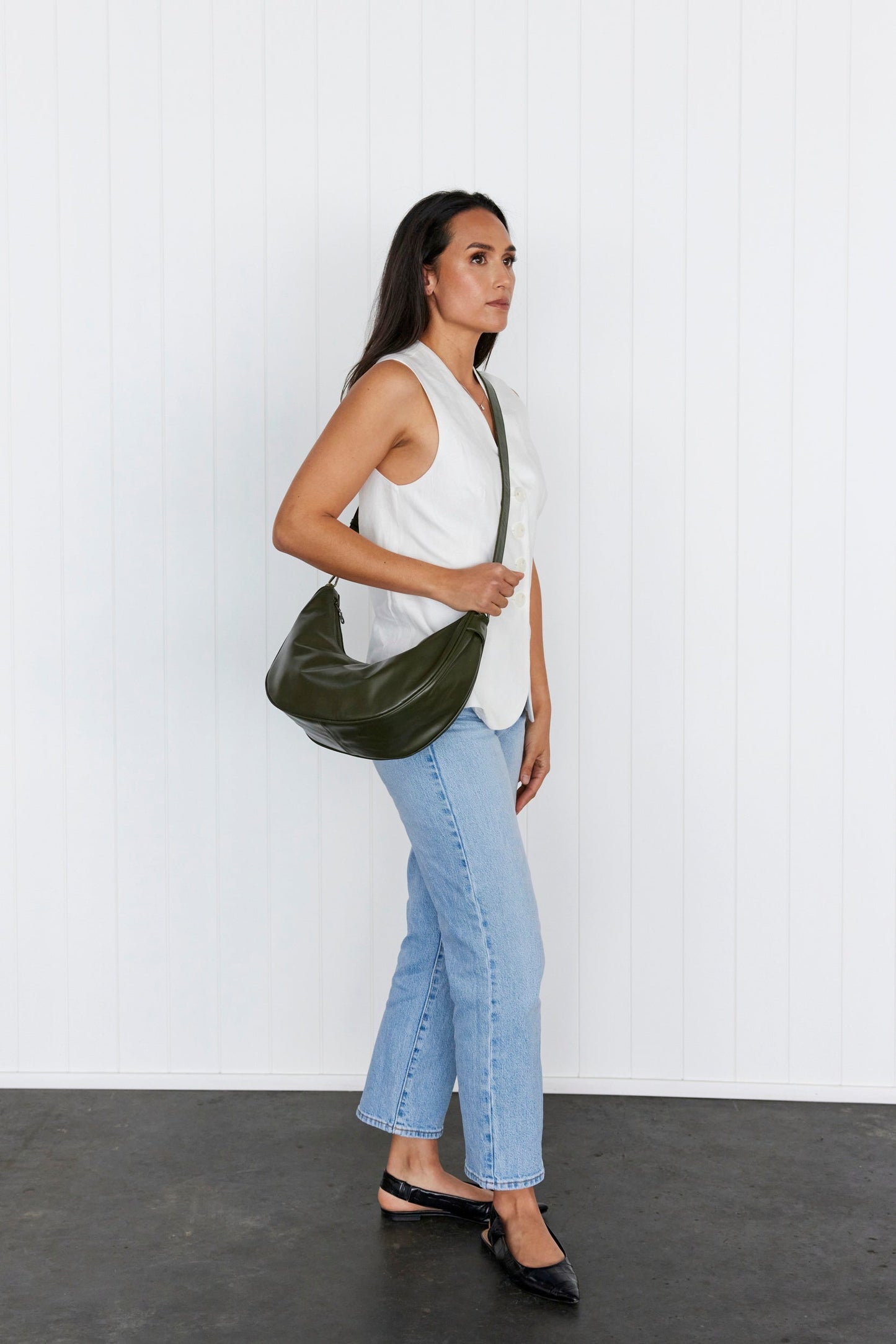 Luna Army Slouchy Crescent