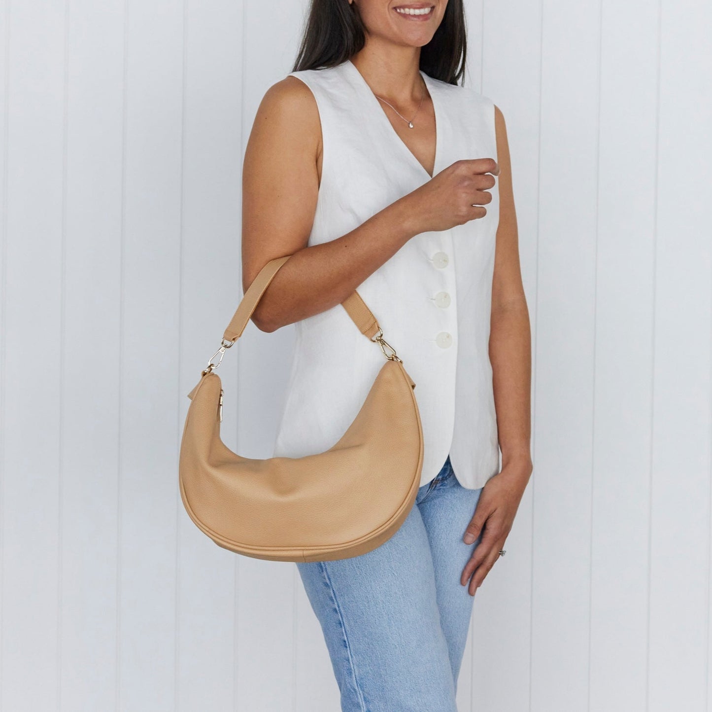 Luna Latte Slouchy Crescent