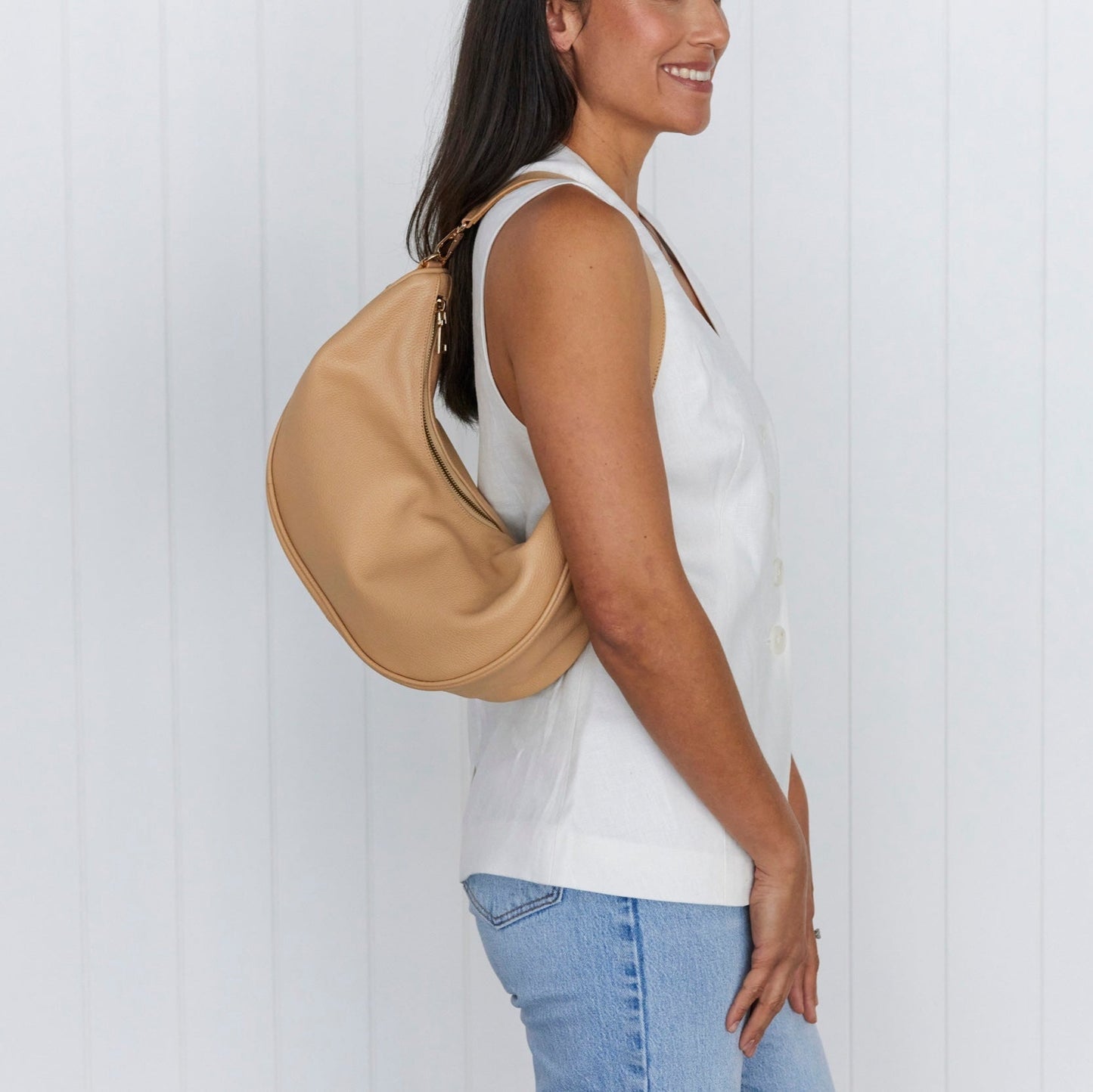 Luna Latte Slouchy Crescent